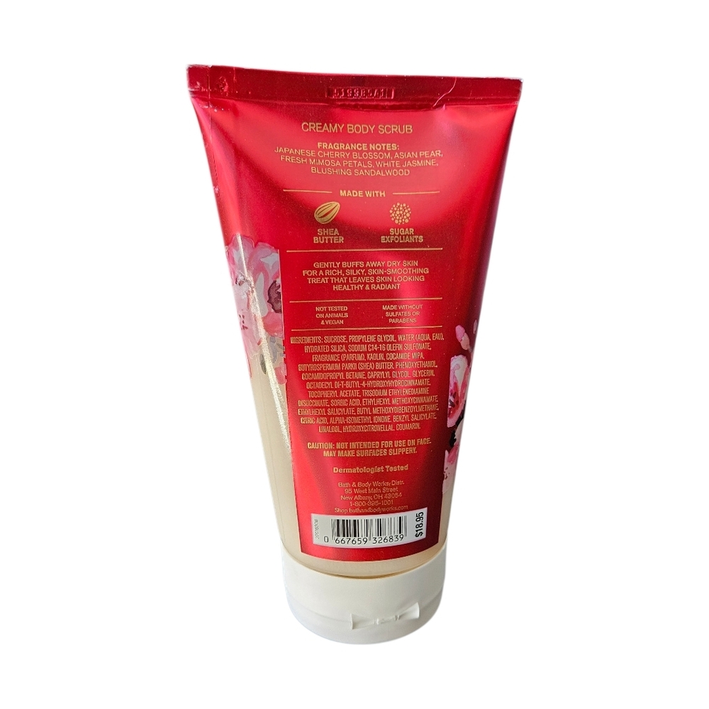 Japanese Cherry Blossom Creamy Body Scrub - Pink/Red - Picture 2 of 2